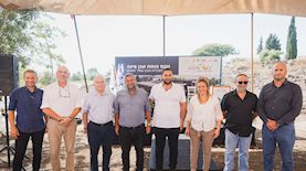 טקס הנחת אבן פינה, צילום: יריב קריסטל